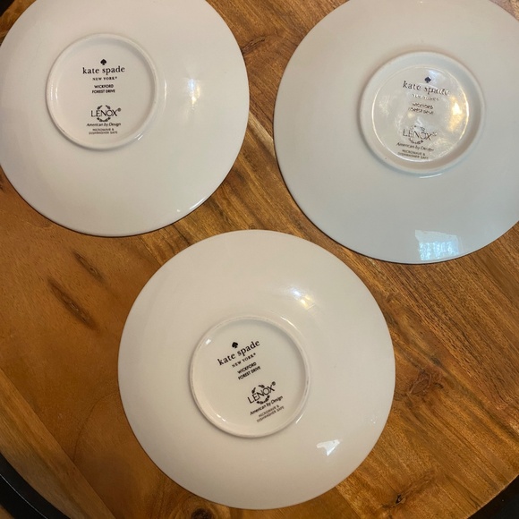 Kate Spade ‘Wickford Forest Drive” tidbit plates. Set of 3 - Picture 13 of 13